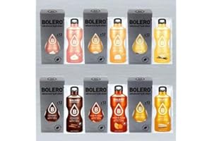 [NEW] BOLERO DRINK 9g (12 BUSTINE DA 9g NUOVI GUSTI!) VANIGLIA,LEMON PIE,CANNELLA,ARANCIA CAROTA,YOGURT,PANNACOTTA + OMAGGIO - NT INTEGRATORI