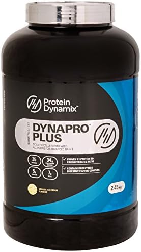 Protein Dynamix DynaPro Plus All-In-One Whey Protein Flavour Powder, 2.45 kg, Vanilla Ice Cream