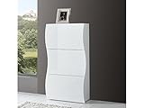 flur diele unterschied Farbe: weiß-Hochglanz Schuhschrank Schuhkommode Schuhkipper Schuhablage Schrank Flur Diele \