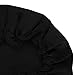 Generic 100% Pure Silk Soft Sleep Cap Bonnet Night Cap f/ Hair Care Black