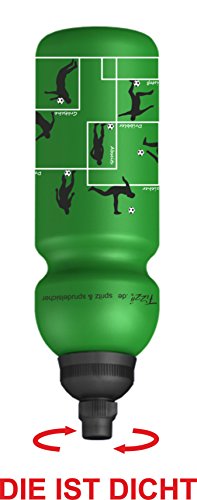 Fizzii 600ml FUSSBALLER, Kunststoff Trinkflasche auslaufsicher bei Kohlensäure, schadstofffrei, spülmaschinenfest