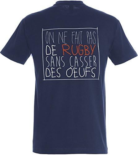 T-Shirt On Without Rugby Is Not Broken oeufs-, Mens, blue, 5X-Large