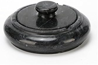 LINGZHIGAN Marble Black Ashtray Decoration Creative Modern Home Decoration Gift Creative Cute Bedroom Restaurant Stylish Living Room New House Decoration Simple 15*4