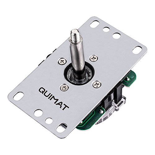 Quimat Arcade Joystick  Cero Retraso Joystick y Botones con USB Codificador Kit de Bricolaje PC para Mame Jamma y Juego de Lucha  Blanco  QR02
