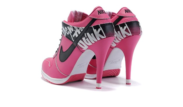 women nike dunks high heels