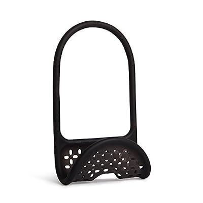 UMBRA Sling Caddy. Porte-éponge Sling. En plastique souple. Coloris noir. Dimension 26x11x0.8cm.
