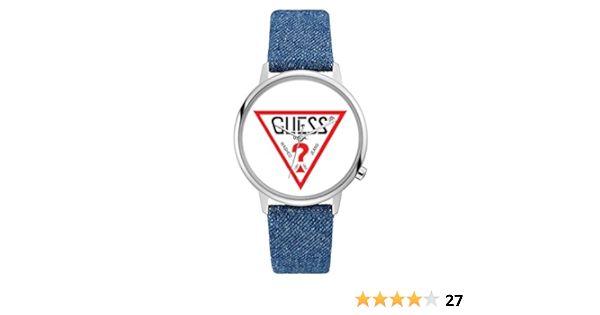 guess watch denim strap