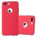 Produktbild Cadorabo Hülle für Apple iPhone 8 Plus / 7 Plus / 7S Plus - Hülle in Candy ROT – Handyhülle aus TPU Silikon im Candy Design - Silikonhülle Schutzhülle Ultra Slim Soft Back Cover Case Bumper