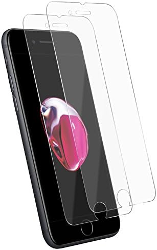 [2-Pack] iPhone 7 Screen Protector,Tenmangu iPhone 7 Tempered Glass Screen Protector Film - Transparent (0.33mm HD Ultra Clear)