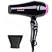 MHD Professional Hair Dryer 2000W Negative Ions Blow Dryer 2 Speed and 3 Heat Setting Cool Shot Button Removable Concentrator Europe Plug