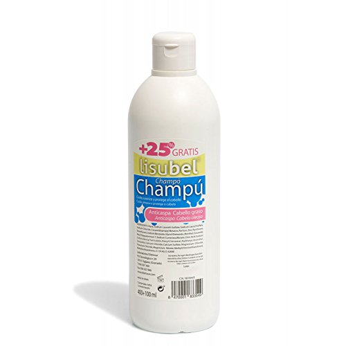 CHAMPU LISUBEL ANTICASPA CABELLO GRASO FARMACIA USO FRECUENTE 400+100 ML