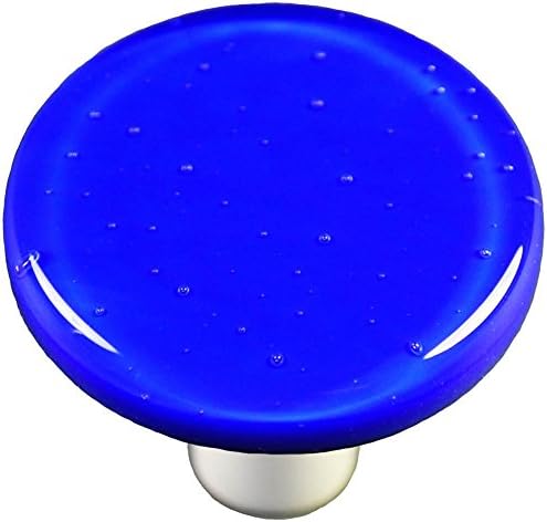 Round Knob in Deep Cobalt Blue (Black)