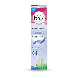 Veet Silk & Fresh Hair Removal Cream, Sensitive Skin - 100 g - Image 2
