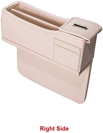 JJYOGA Car Seat Gap Filler and Pocket Organizer - STOP DROPPING of Items in Between Seat and Console -Premium PU Leather Catch Caddy - Extra Storage Car Interior Accessories (2Pcs)