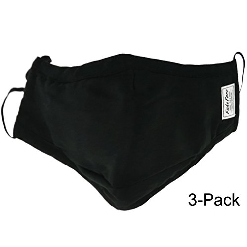Unisex Mundschutz, Kälteschutz, Staubmasken, Mundmaske, Gesichtsmaske, Maske gegen Feinstaub 3er-Set Baumwolle - 2