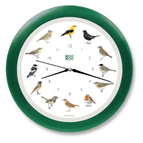 KooKoo Singvögel wood vogelstimmen wanduhr - 2