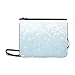 Produktbild AGIRL Blaue Schneeflocken Benutzerdefinierte hochwertige Nylon Slim Clutch Bag Cross-Body Bag Umhängetasche
