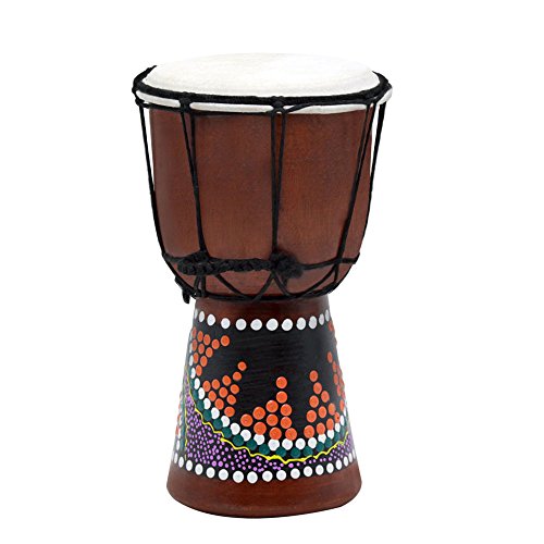 Preisvergleich Produktbild Beautyrain 1 Stück 4-Zoll Mahagoni Djembe Blau