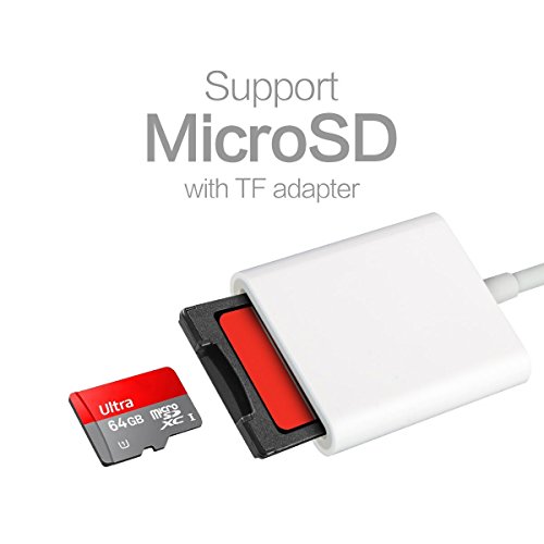 Eximtrade 2in1 Lightning Steckverbinder und Micro USB SD Kartenleser Fotos Videos für Apple iPhone 5/5s/6/6s/6 Plus/6s Plus/7/7 Plus, iPad, Samsung Galaxy S4/S5/S6/S6 Edge/S6 Edge Plus/S7 Edge/Note 3/Note 4/Note 5, HTC One, Motorola, Sony Xperia, andere Android smartphones und tablets - 4