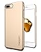 Produktbild Spigen 043CS20734 Thin Fit Kompatibel mit iPhone 7 Plus Hülle, Slim PC Schale Hardcase Leicht Dünn Schutzhülle Handyhülle Case Champagne Gold