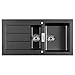 Price comparison product image Franke SID651 Sirius 1.5 Bowl Black Tectonite Reversible Kitchen Sink & Waste
