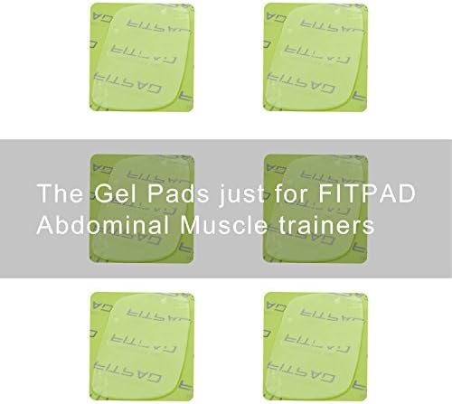 FITPAD Abdominal trainer Accessories, Replacement Gel Sheet, Abdominal Trainer Gel Pad, Electrode Gel Pad, for FITPAD Abdominal Trainer ONLY (6 Pack)