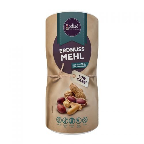 Preisvergleich Produktbild Erdnussmehl, entölt von Soulfood LowCarberia 700g