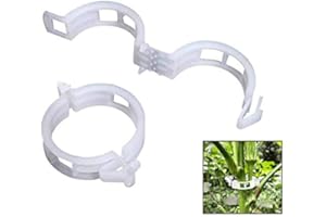 auvstar Clip per Piante, Garden Trellis Plant, Pomodoro Verdure Clip di Fissaggio,Clip a Vite, Vite Clipsplant Vlip Sostegno Pomodori, Peperoni, Vite Piante e Fiori da Coltivare in (100 Pces)