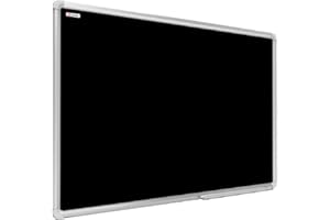 ALLboards Lavagna Nera da Gesso Magnetica con Cornice in Alluminio 150x100cm, Scrivibile con Gessetti e Pennarelli a Gesso