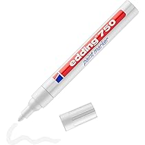 edding 8050 bandenmarker - wit - 1 stift - ronde punt 2-4 mm - voor het