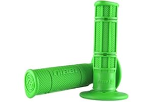 NIBBI Off-Road Handle Grips Comfortable Grip Non-Slip Durable for Motocross Throttle Handlebar (Green)