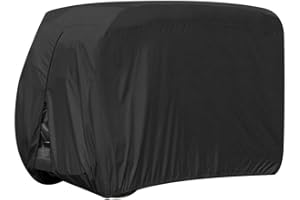 MASO Copertura impermeabile per golf cart, protezione antipioggia per EZ GO, carrello da golf per passeggeri a 4 posti con protezione solare/pioggia/polvere/PVC