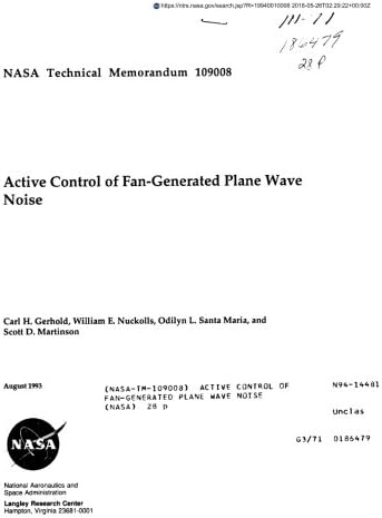 Active control of fan-generated plane wave noise