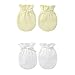 2-Packs Soft Newborn/ Infant NO-Scratching Cotton Mittens For 0-6M One Size