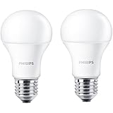 Philips LED Lampe ersetzt 60 W, EEK A+, E27, warmwei&szlig; (2700 Kelvin), 806 Lumen, matt, Doppelpack, 8718696491102