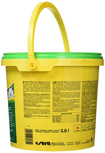 sera 07075 pond flakes 3800 ml – das lange schwimmende Flockenfutter für kleinere Teichfische - 4