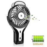 PEYOU Mini Ventilateur Brumisateur,Mini USB Humidificateur Rechargeable Portable avec Câble USB et 2200mAh Batterie Lithium-Poly,Réglable à 3 Vitesses pour la Maison,Le Voyage et Le Bureau