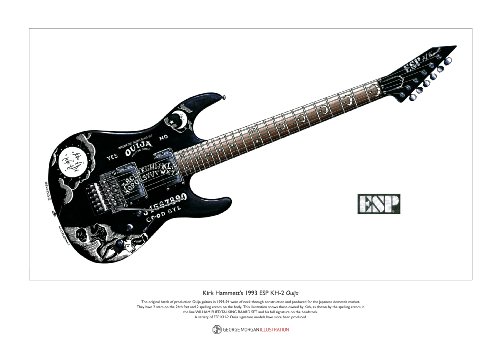 George Morgan IllustrationKirk Hammett's ESP KH-2 Ouija Limited Edition Fine Art Print A3 size