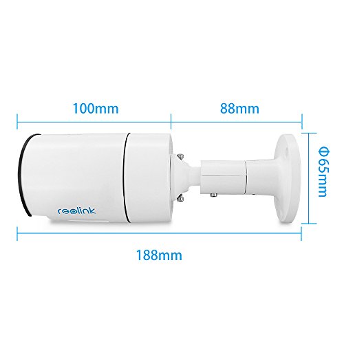 Reolink RLC410S with 16G Micro SD Card Built-in 4MP HD P2P PoE Ip Camera Can Email Alert, Motion Detection, Remote Access,Night Vision,Waterproof,Fixed 4.0mm Lens Security Camera - 3