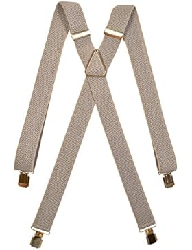 Kinder 5-12 Jahre Unifarben Hosenträger mit 4 Clips, Klassiker Design - 3cm