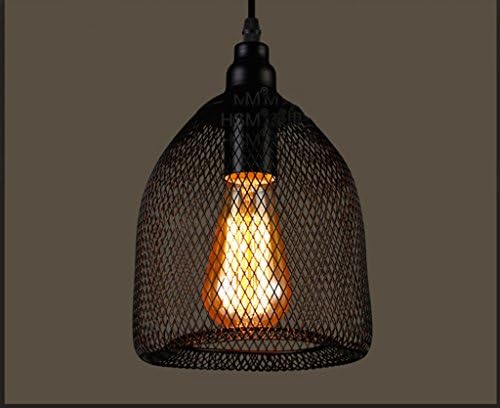ZHDC® Loft retro chandelier, restaurant Bar lamp bar Steel wire mesh Explosion-proof chandeliers E27 Strongly anti-oxidant