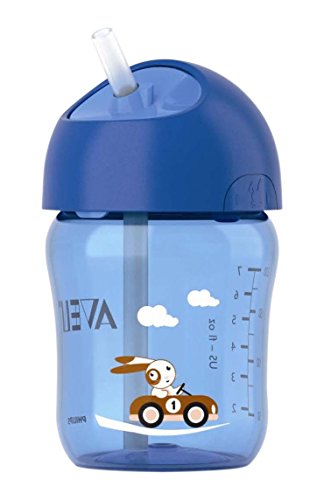 Philips AVENT SCF760/00 - Strohhalm Becher 260ml 12+Mon., Farbe blau
