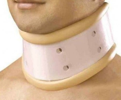 Neck Brace Hard Adjustable Height Cervical Neck Collar Support Brace, SIZE LARGE