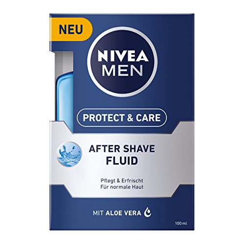 NIVEA Men, 3er Pack After Shave Fluid für Männer, 3 x 100 ml Flasche, Protect & Care - 3