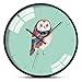 Produktbild W-xiao uhr Wanduhr/Quarzuhr, runde Cartoon-Stummuhr für Wohnzimmer, Schlafzimmer, Küche, Büro (Durchmesser 30,5 cm)