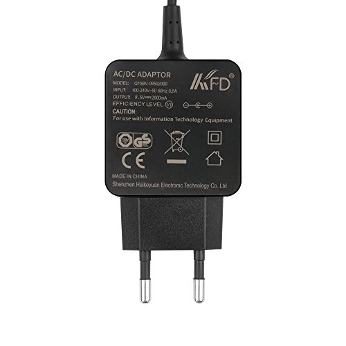 KFD Universal Netzteil 9,5V 2A Ladegerät für Philips Tragbarer DVD Player, Sylvania Tragbarer DVD Player, Philips PD7012 7″ PD7030 DVD Player, Insignia Tragbarer DVD Player, Pioneer dvd, Ematic, Sony Portable Dvd Player Dvp-fx810 Dvpfx810 Kabel Ladekabel mit 6 steckers 5,5 x 2,5mm /4,0 x 1,7mm / 4,8 x 1,7mm / 3,5 x 1,35mm / 2,5 x 0,7mm / 5,5 x 1,7mm - 3