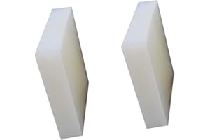 SOFIALXC Silicone Rubber Sheet White Non-slip mat High Temp-100mmx100mm×15mm 2pcs