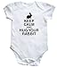 HippoWarehouse Keep calm and hug your rabbit baby vest boys girls