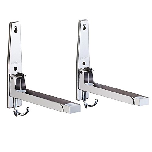 Faltbare Mikrowellenhalterung Mikrowellenhalter für Mikrowelle Backofen, Grill, Ofen,SOONHUA Mikrowellen-Ofen Wandhalterung Haken, Hochleistungs-304 Edelstahl Dehnbare Wandhalterung Regalhalter Rackhalterung für Mikrowellenofen