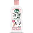 KLF Nirmal Virgin Baby Coconut Oil | Baby Massage Oil | 200 ml | For soft, supple skin for babies | Great for Diaper Rashes | Natural Moisturizer